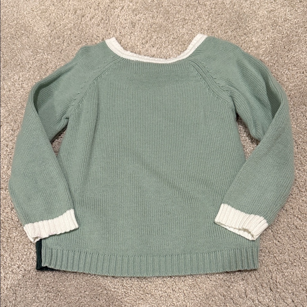 Powell Craft Green Dinosaur Kids Sweater, size 2-3 - Picture 4 of 6